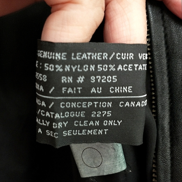 Danier Daft Punk Genuine Leather Zip Jacket Size 4 - Picture 6 of 11